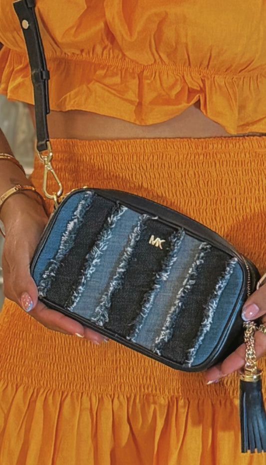 MICHAEL KORS SMALL FRAYED DENIM