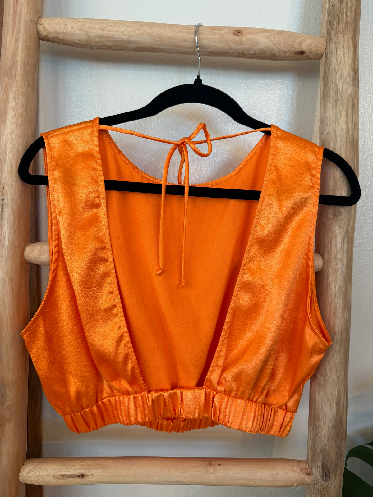 SATIN CROP TOP